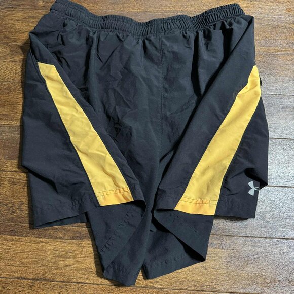 Mens Under Armour swimming trunks XL Black & Yellow - Picture 5 of 11